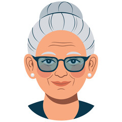 vector cartoon face isolated on white background