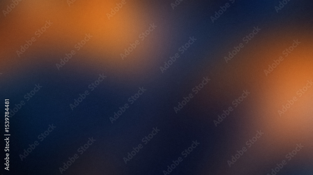 Poster an abstract background with blurred navy and orange colors, creating a modern and simple design with