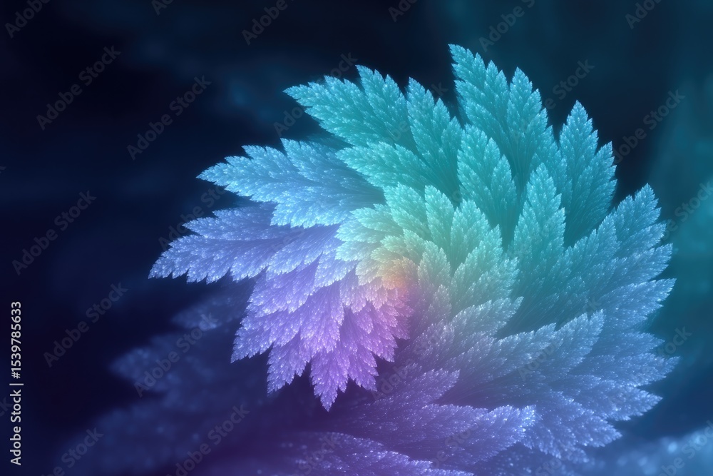 Leinwandbilder mesmerizing scene of fractal patterns displaying vibrant colors that seem to repeat infinitely