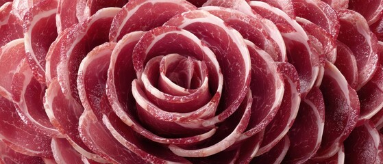 Obraz premium A close-up of a textured red rose, showcasing intricate petals and natural details.