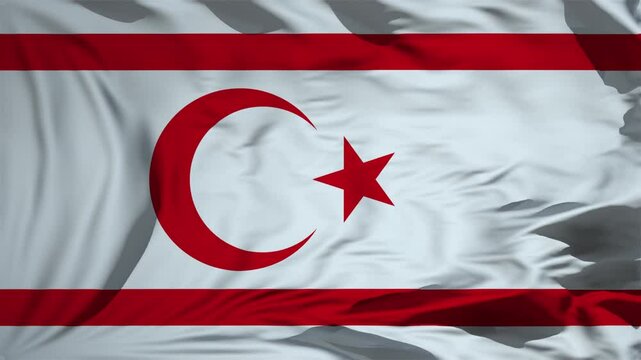 Flag Of Northern Cyprus animation