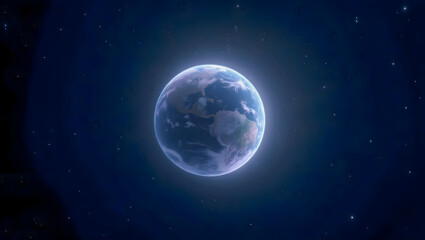 Fototapeta premium Rogue Planet Floating Through Deep Space Without Orbiting a Star