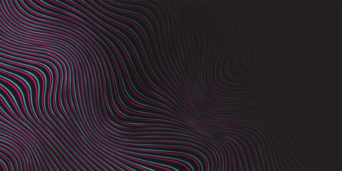 Car sticker wrap banner abstract sporty lines pink blue greenish grunge color combination brush storm thunder modern