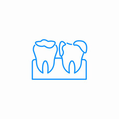 dental health hygene icon sign vector