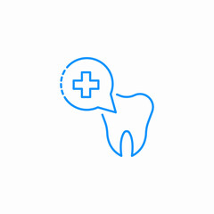 dental treatment icon sign vector
