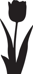 TULIP FLOWER SILHOUETTE