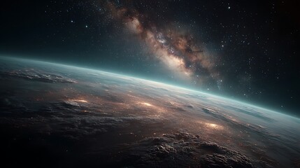 Fototapeta premium Planet Earth From Deep Space