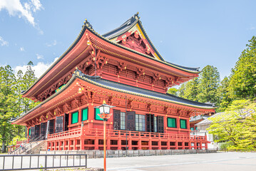 Obraz premium View at the Rinnoji Temple in the streets of Nikko - Japan