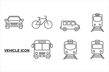 vehicle icon Pattern Vector Art Modern Minimalist Design