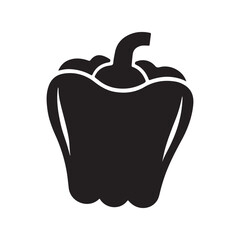 Minimalist Pepper in Bell pepper vegetable sketched 