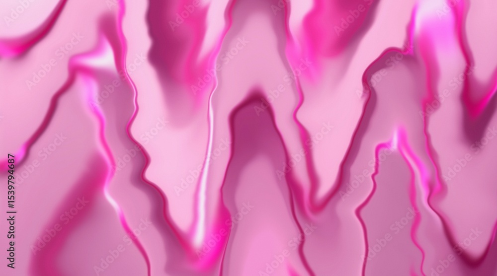 Poster waves of pink and soft textures create an enchanting abstract atmosphere