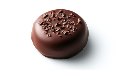 Fototapeta premium Delicious milk chocolate candy isolated on a white background, a sweet gourmet snack perfect for any dessert lover