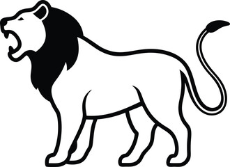 vector illustration of a Lion