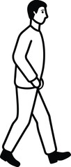 vector illustration of a golfer