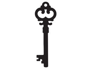 VINTAGE KEY SILHOUETTE