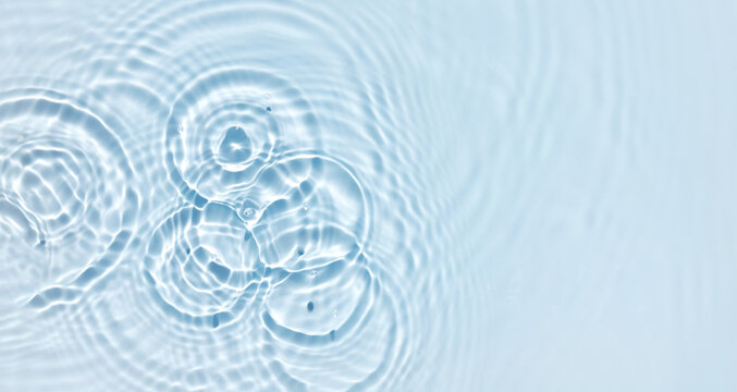 water texture ripple wave clean transparent water drops abstract blue background