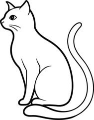 black cat vector illustration