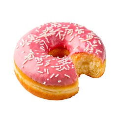 Glazed Donut frosting Isolated on White Background