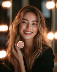 Radiant Elegance in the Glow of Lights