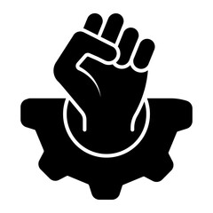 Obraz premium empowerment Solid icon