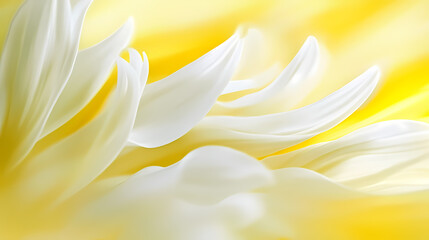 Obraz premium Soft Yellow and White Petals A CloseUp Botanical Study isolated on transparent background