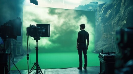 Filmmaking magic: Behind the scenes with green screen technology and set creation