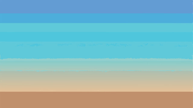 Abstract beach scene with gradient colors and textured brushstroke design