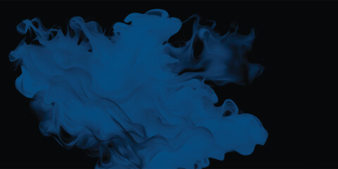 Flowing texture background with dark abstract blue liquid composition

