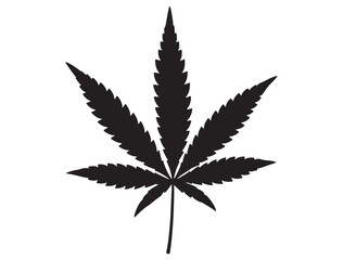 WEED LEAF SILHOUETTE
