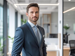 Fototapeta premium portrait of a handsome businessman