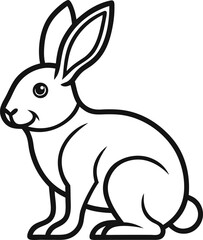 vector illustration of a rabbit