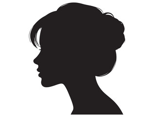 WOMAN HEAD PROFILE SILHOUETTE
