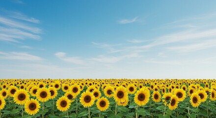Obraz premium sunflower fields or plantations