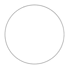 Elegant black circle frame.