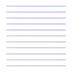 Blue writing lines.