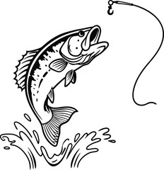 vector illustration of a fish