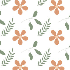 Colorful Floral Flower Pattern Background Wallpaper