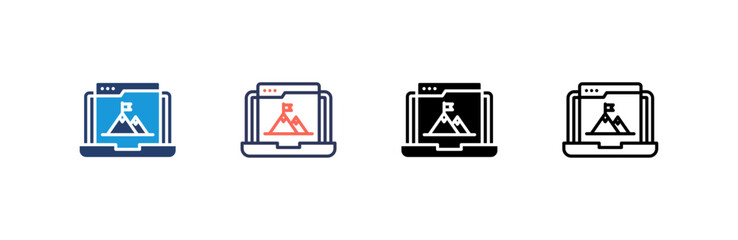 Success icon set multiple style collection