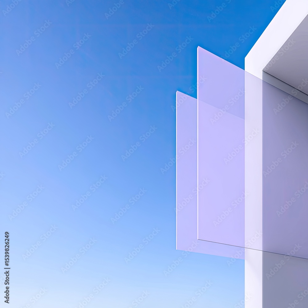 Poster overlapping rectangular shadows in low contrast