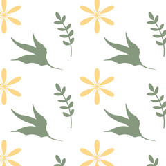 Colorful Floral Flower Pattern Background Wallpaper