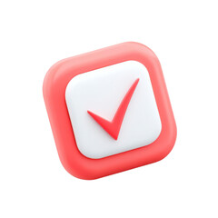 Stylish confirmation icon design in vibrant colors.