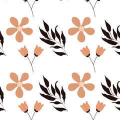 Colorful Floral Flower Pattern Background Wallpaper