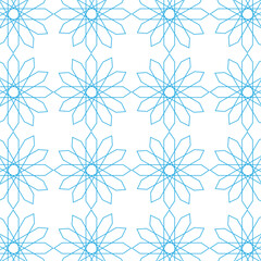 seamless islamic pattern with snowflakes 