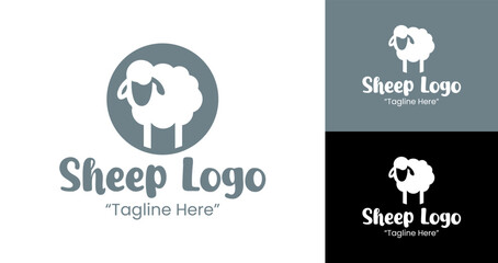 Creative Grey and Black Sheep Logo for Professional Branding and Modern Businesses