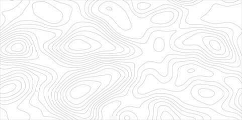 Seamless topographic wavy lines design. gray flowing curve lines on white background. abstract elevation inspired terrain pattern with fluid continuous contour lines.	