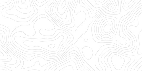 Seamless topographic wavy lines design. gray flowing curve lines on white background. abstract elevation inspired terrain pattern with fluid continuous contour lines.	