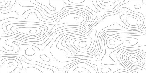 Seamless topographic wavy lines design. gray flowing curve lines on white background. abstract elevation inspired terrain pattern with fluid continuous contour lines.	