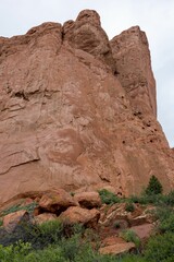 Fototapeta premium Red rock formation in Garden of the Gods, Colorado.