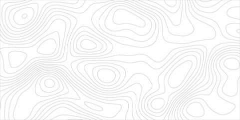 Seamless topographic wavy lines design. gray flowing curve lines on white background. abstract elevation inspired terrain pattern with fluid continuous contour lines.	