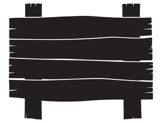  WOODEN SIGN BOARD SILHOUETTE
